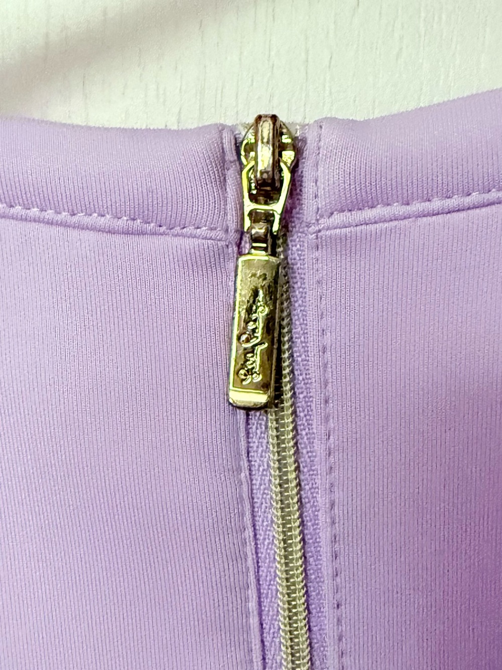 Lilly Pulitzer Girls' Lavender Party Dress with Gold Trim Sz M 6-7 - Picture 5 of 7